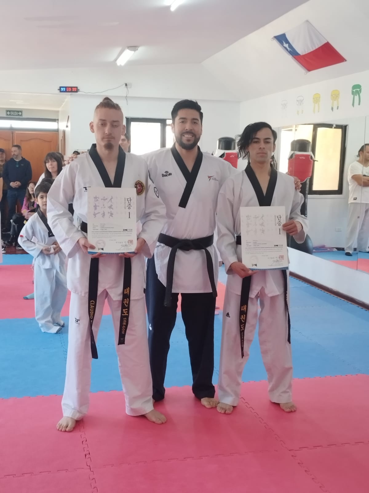 Foto en seminario de Taekwondo